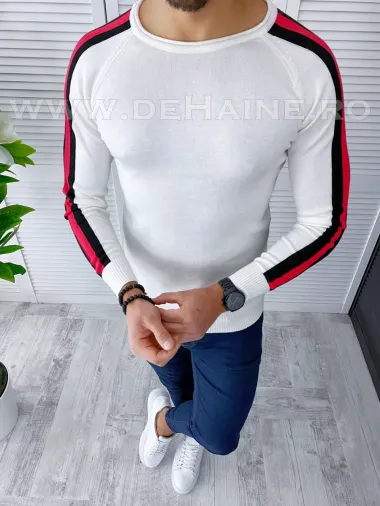 Bluza barbati alba slim fit cu mici defecte B3850 P19-1.2